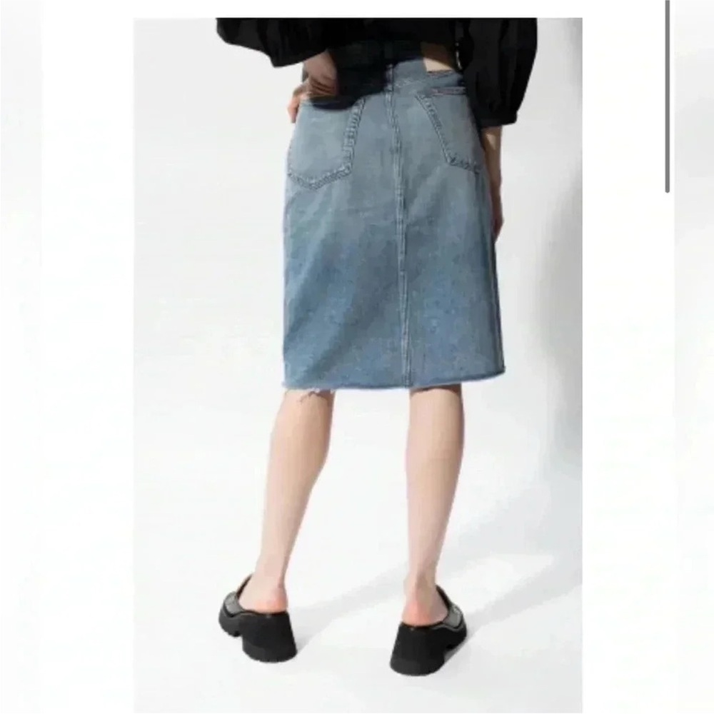 Rag & Bone Womens High Rise Midi Skirt Farrow Size 26 - Picture 2 of 9